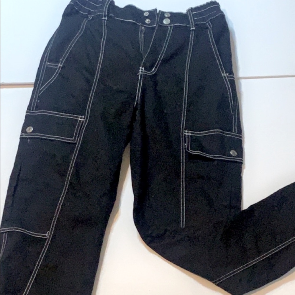 Black and white jean